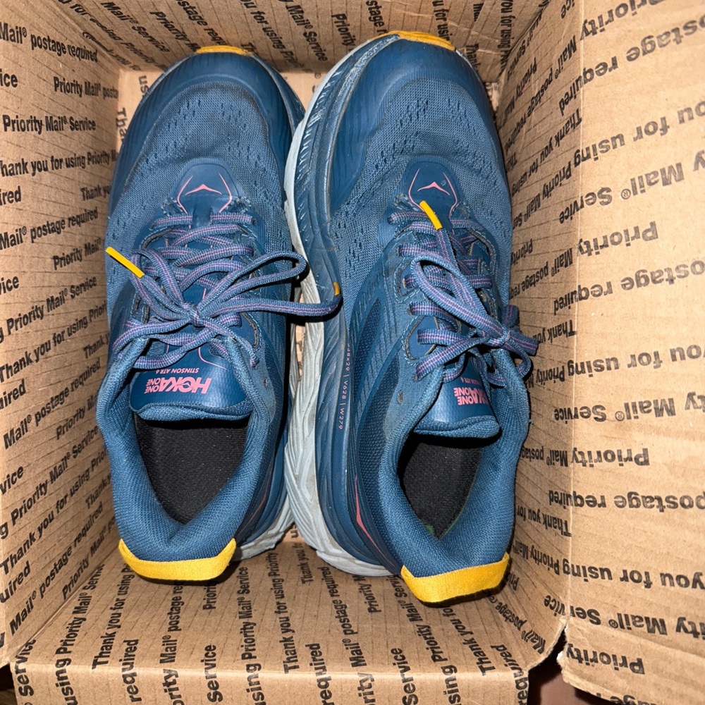 Hoka One One Blue Running Shoes